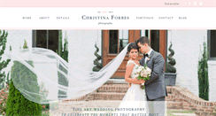 Desktop Screenshot of christinaforbesphotography.com