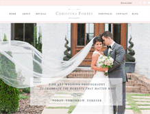 Tablet Screenshot of christinaforbesphotography.com